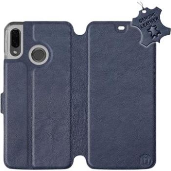 Flip pouzdro na mobil Huawei Nova 3 - Modré - kožené -   Blue Leather (5903226519743)