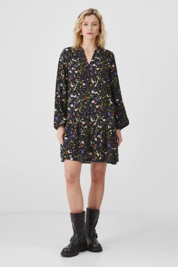 Šaty Medicine čierna farba, mini, oversize