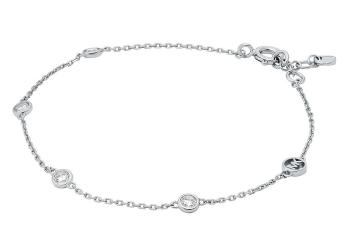 Michael Kors Elegantní stříbrný náramek se zirkony Brilliance Kors MKC1716CZ040