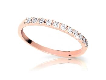 Cutie Jewellery Půvabný prsten z růžového zlata Z6484-1670-10-X-4 49 mm