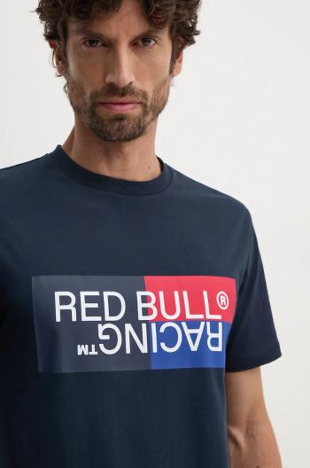 Bavlněné tričko Red Bull Racing x Pepe Jeans tmavomodrá barva, s potiskem, RM500001