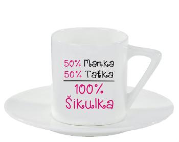 Espresso hrnek s podšálkem 100ml Stoprocentní šikulka