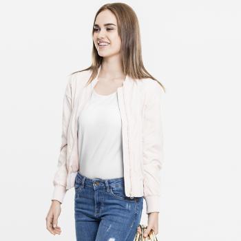 Urban Classics Ladies Light Bomber Jacket light pink - XS