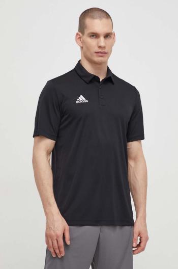 Tréninkové polo tričko adidas Performance Entrada 22 černá barva, HB5328