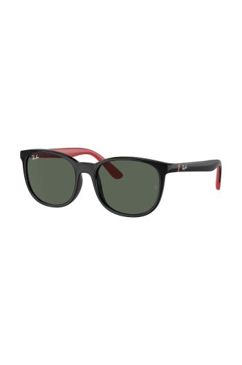 Dětské sluneční brýle Ray-Ban černá barva, 0RJ9079S