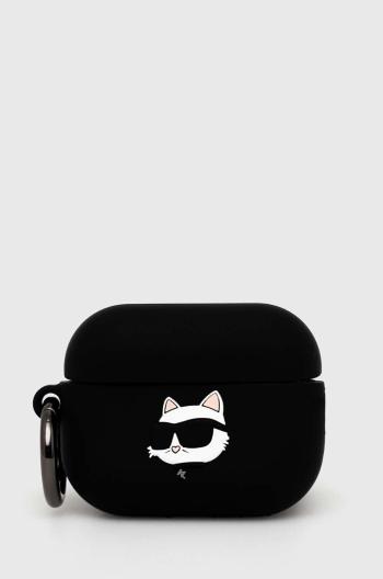 Pouzdro na airpod Karl Lagerfeld AirPods Pro 2 černá barva