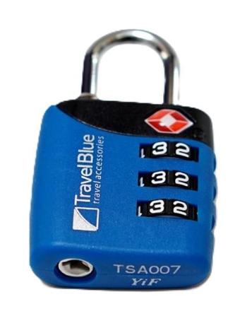 Travel Blue Combi TSA Lock Blue