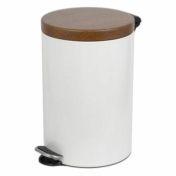 Alda Coș cu pedale Sherwood Freedom Fresh 12 l,alb, alb, 12 l