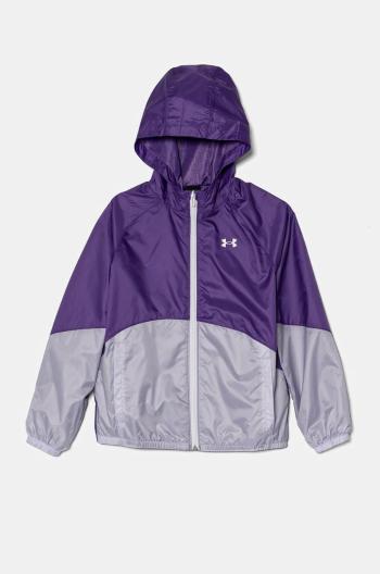 Dětská bunda Under Armour SPORT WINDBREAKER JKT fialová barva, 1384206