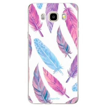 Odolné silikonové pouzdro iSaprio - Feather Pattern 10 - Samsung Galaxy J5 2016