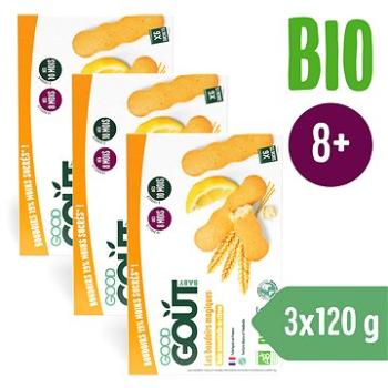 Good Gout BIO piškoty s esenciálním citronovým olejem (3× 120 g) (8594200262549)