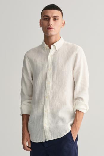 KOŠILE GANT SLIM LINEN SHIRT WHITE