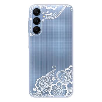 Odolné silikonové pouzdro iSaprio - White Lace 02 - Samsung Galaxy A25 5G