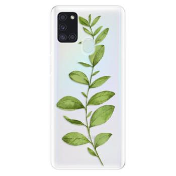 Odolné silikonové pouzdro iSaprio - Green Plant 01 - Samsung Galaxy A21s