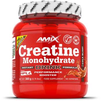 Amix Creatine Monohydrate Drink podpora sportovního výkonu příchuť Cola 360 g