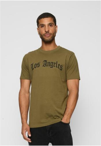 Mr. Tee Los Angeles Wording Tee olive - L