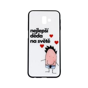 TopQ GLASS Samsung J6+ pevné nejlepší děda na světě 35435 (Sun-35435)