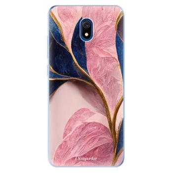 Odolné silikonové pouzdro iSaprio - Pink Blue Leaves - Xiaomi Redmi 8A