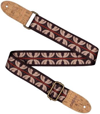 Cascha CUS-VC10 Ukulele Strap Vegan Cork Ethnic Red Stripes