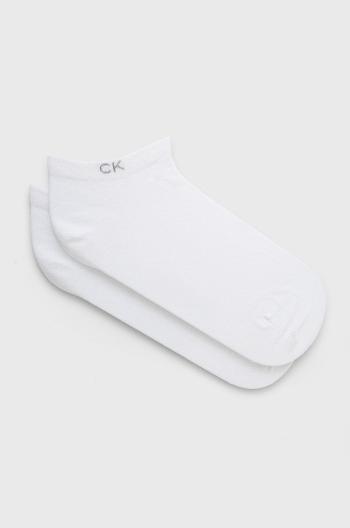 Ponožky Calvin Klein dámské, bílá barva, 701218772