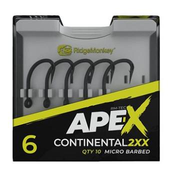 RidgeMonkey Ape-X Continental 2XX Barbed 10ks (RYB910387nad)