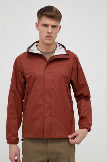 Nepromokavá bunda Helly Hansen Loke pánská, hnědá barva, 62252-402