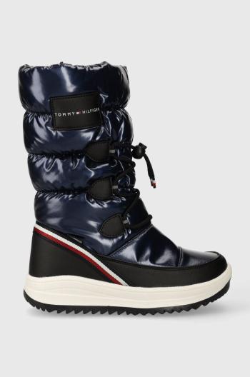 Dětské sněhule Tommy Hilfiger tmavomodrá barva