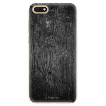 Odolné silikonové pouzdro iSaprio - Black Wood 13 - Huawei Honor 7S