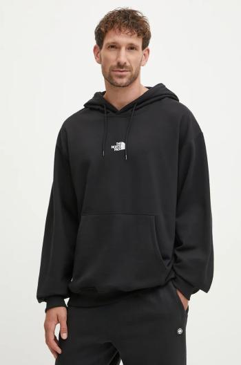 Mikina The North Face Zumu Hoodie pánská, černá barva, s kapucí, hladká, NF0A89FJJK31