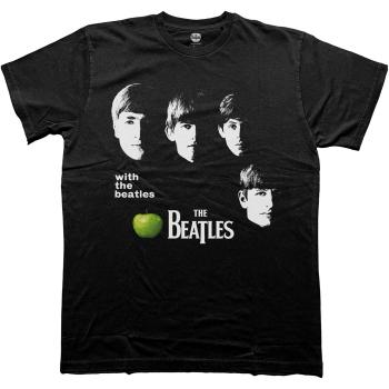 The Beatles tričko With The Beatles Apple Čierna XXL