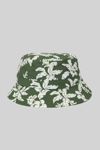 KLOBOUK GANT PALM LEI PRINTED BUCKET HAT PINE GREEN