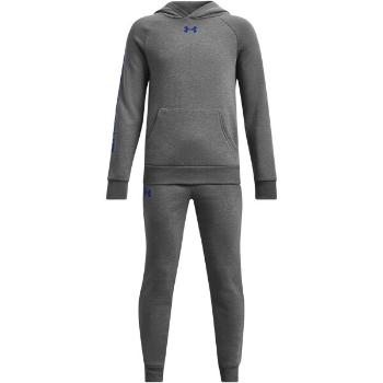 Under Armour RIVAL FLEECE Chlapecká tepláková souprava, šedá, velikost