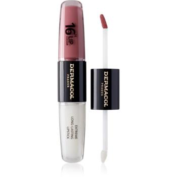 Dermacol 16H Lip Colour dlouhotrvající rtěnka a lesk na rty odstín 39 2x4 ml