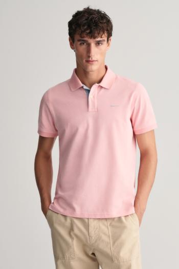 POLOKOŠILE GANT REG CONTRAST PIQUE SS RUGGER BUBBELGUM PINK