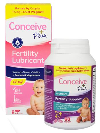 Sasmar Conceive Plus sada PRO ŽENU – Women 60 cps., lubrikační gel 8x4MG