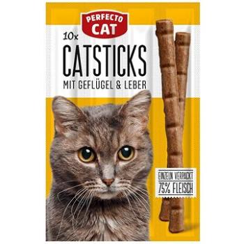 Perfecto Cat tyčinky s drůbežím masem a játry 50g 10ks (4036897314131)