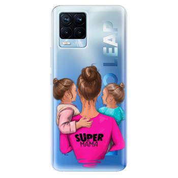 Odolné silikonové pouzdro iSaprio - Super Mama - Two Girls - Realme 8 / 8 Pro