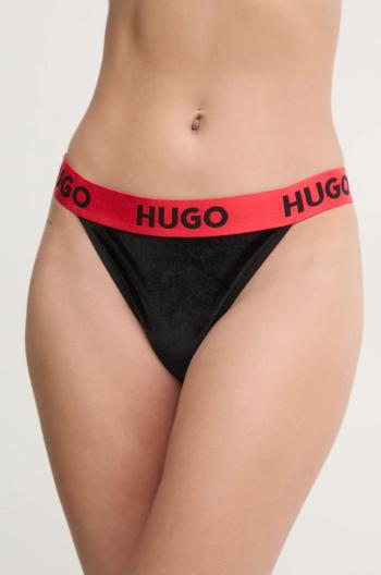 Tanga HUGO černá barva, 50527163