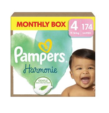 Pampers Box vel. 4 9–14 kg dětské pleny 174 ks