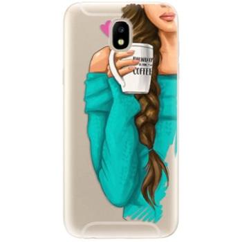 iSaprio My Coffe and Brunette Girl pro Samsung Galaxy J5 (2017) (coffbru-TPU2_J5-2017)