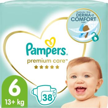 Pampers Premium Care Size 6 jednorázové pleny 13+ kg 38 ks