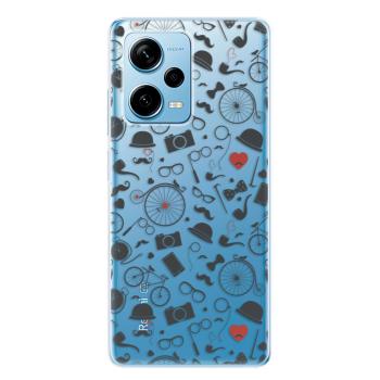 Odolné silikonové pouzdro iSaprio - Vintage Pattern 01 - black - Xiaomi Redmi Note 12 Pro+ 5G