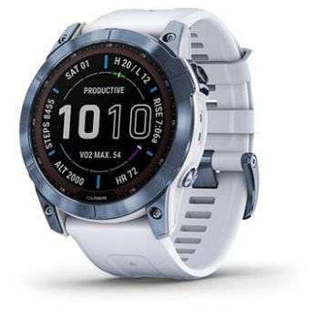 Garmin Fenix 7X Sapphire Solar Mineral Blue DLC Titanium/Whitestone Band (010-02541-15)