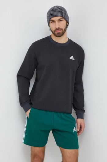 Mikina adidas pánská, černá barva, hladká, IN7128