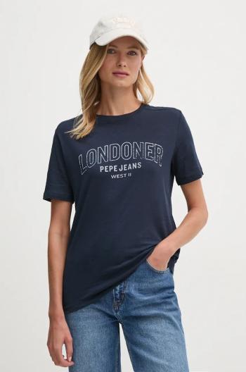 Bavlněné tričko Pepe Jeans GABBY tmavomodrá barva, PL505968