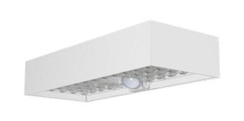 LED Solution Bílé LED nástěnné solární svítidlo s pohybovým čidlem 6W IP65 10308