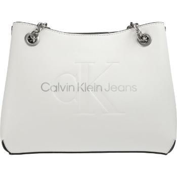 Calvin Klein SCULPTED SHOULDER BAG24 MONO Dámská kabelka, bílá, velikost