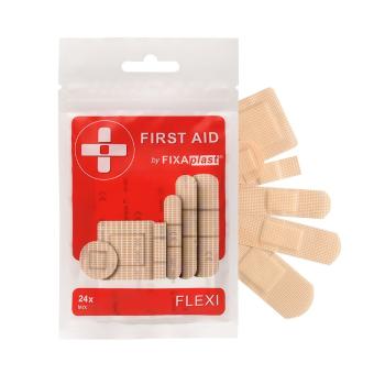 Fixaplast FIRST AID Flexi classic MIX náplasti 24 ks