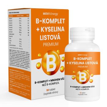 MOVit Energy B-Komplet + Kyselina listová PREMIUM 90 tablet