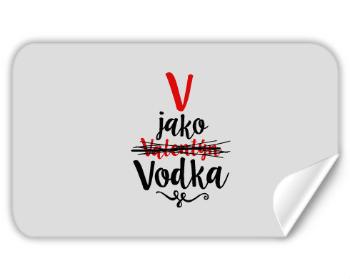 Samolepky obdelník V jako Vodka